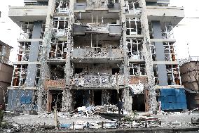 Impact of Russian overnight attack in Shevchenkivskyi district of Kyiv